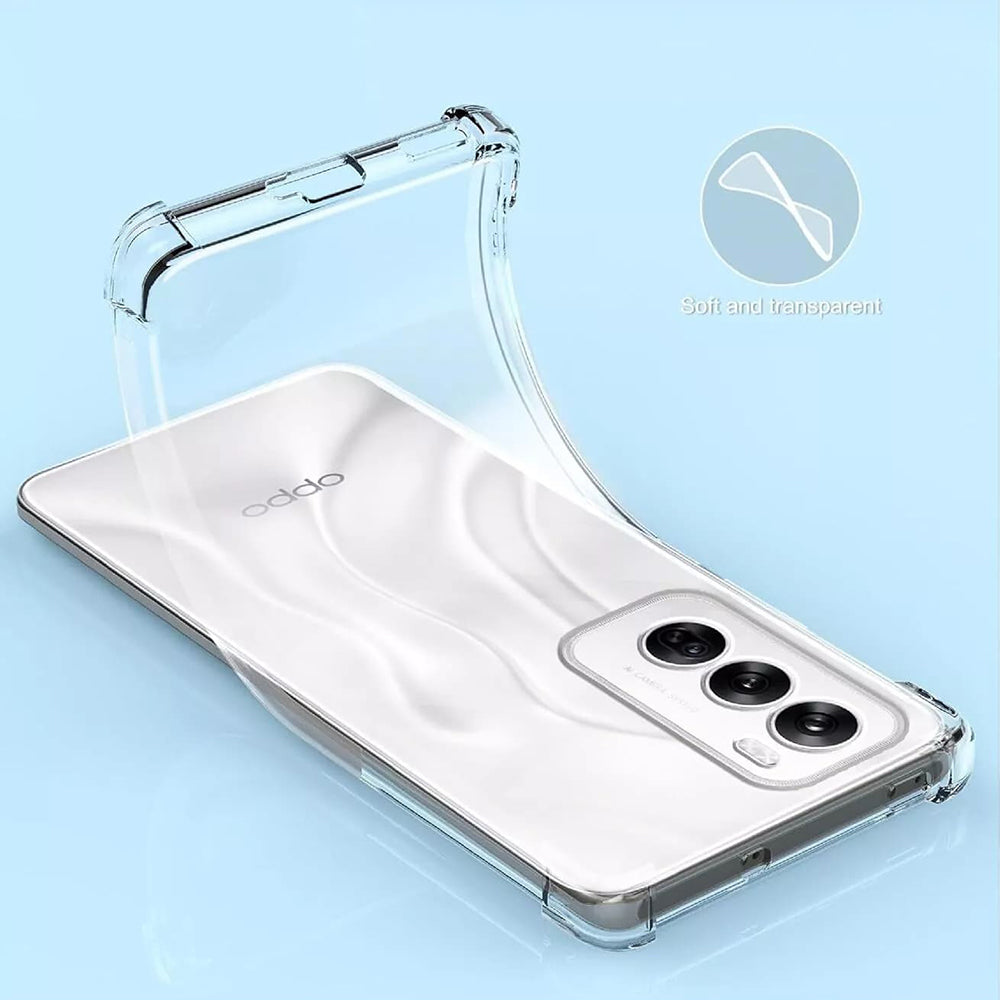 Custodia per Oppo Reno12 Pro, Techsuit, Shockproof Clear, Trasparente