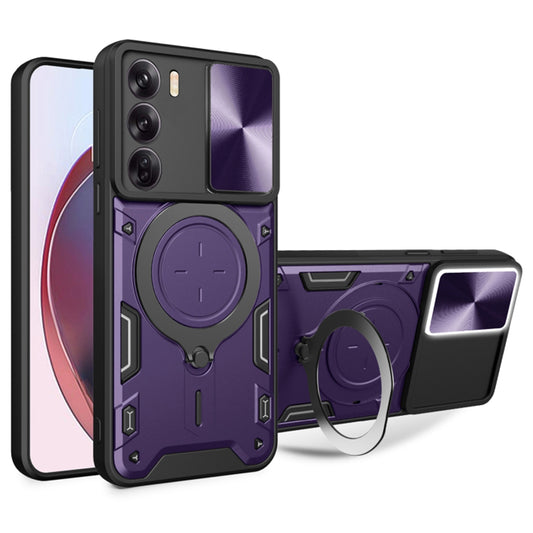 Custodia per Oppo Reno12, Techsuit, CamGuard Pro, Viola