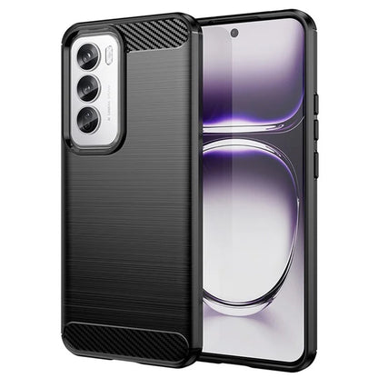 Custodia per Oppo Reno12, Techsuit, Carbonio, Nera