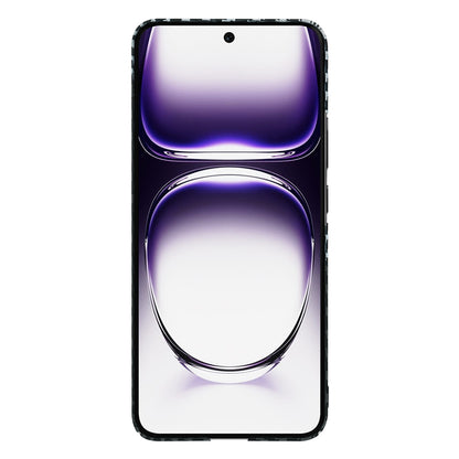 Case for Oppo Reno12, Techsuit, Carbonite FiberShell, Black Gray