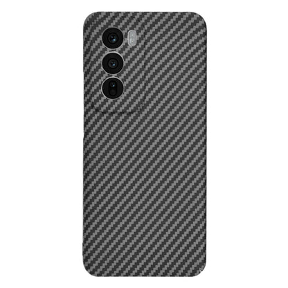 Custodia per Oppo Reno12, Techsuit, Carbonite FiberShell, Nera