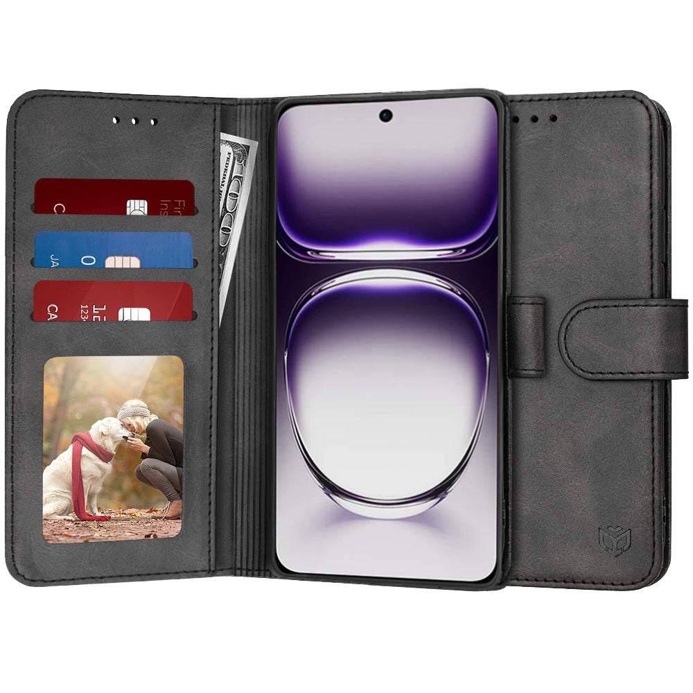 Custodia per Oppo Reno12, Techsuit, Diary Book, Nera