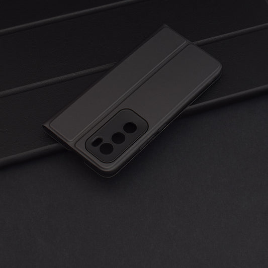 Custodia per Oppo Reno12, Techsuit, Magskin Book, Nera
