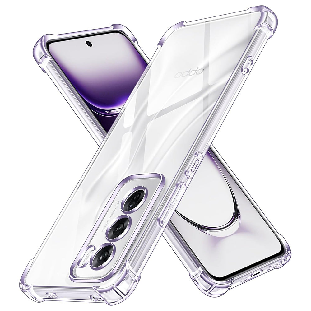 Custodia per Oppo Reno12, Techsuit, Shockproof Clear, Trasparente