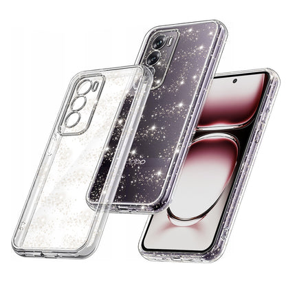 Custodia per Oppo Reno12, Techsuit, SparkleSkin, Trasparente