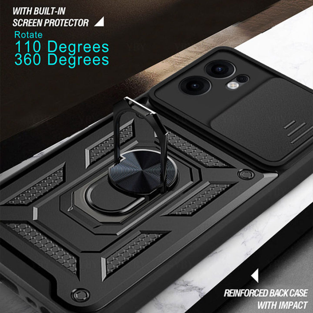 Custodia per Oppo Reno13 FS 5G / Reno13 F 4G / Reno13 F, Techsuit, CamShield, Blu