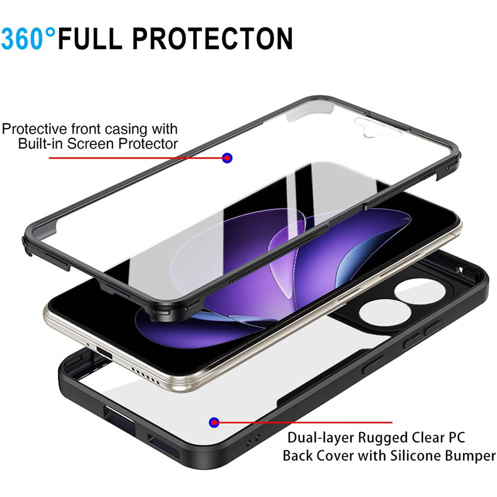 Custodia per Oppo Reno13 FS 5G / Reno13 F 4G / Reno13 F, Techsuit, ColorVerse 360, Blu