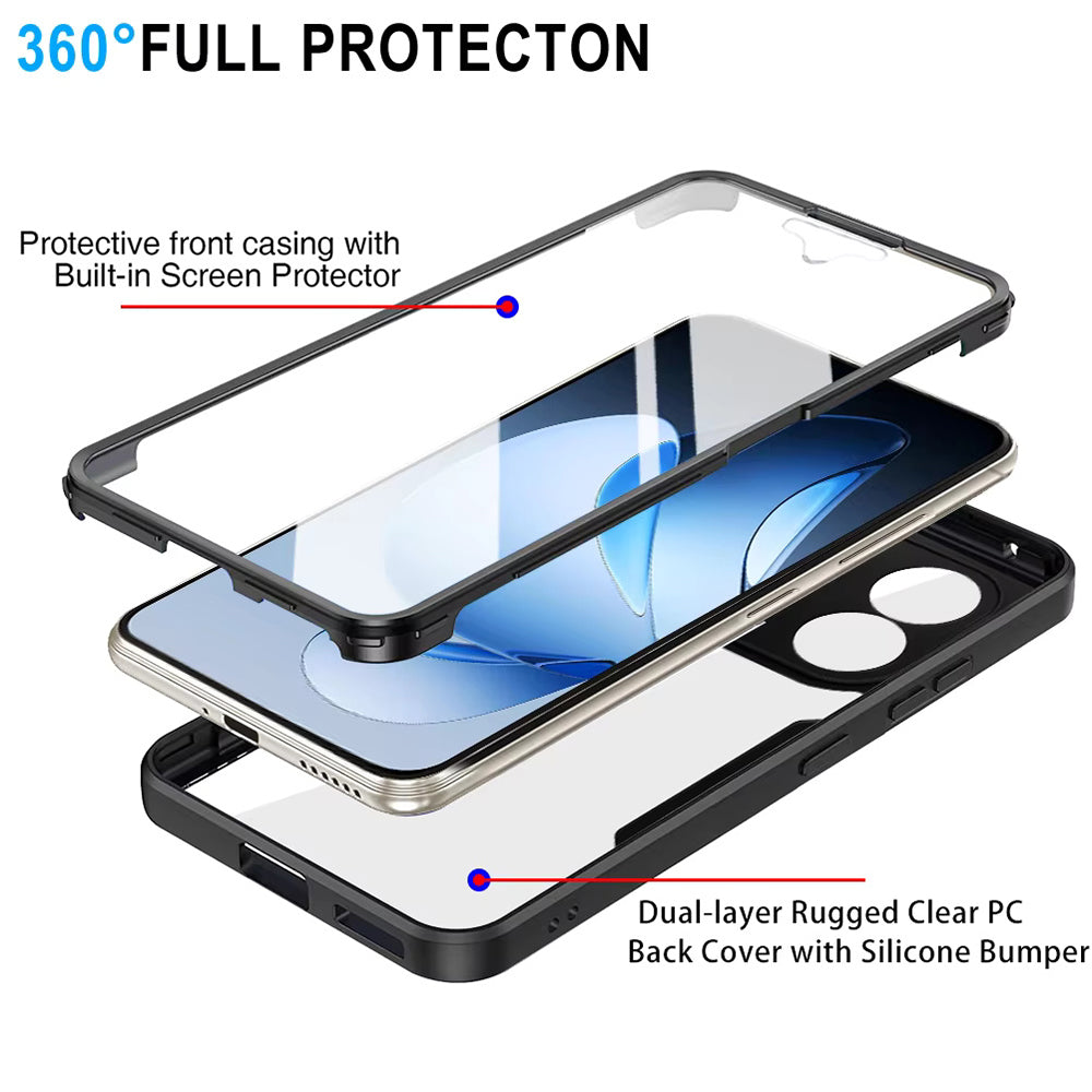 Custodia per Oppo Reno13 Pro, Techsuit, ColorVerse 360, Nera