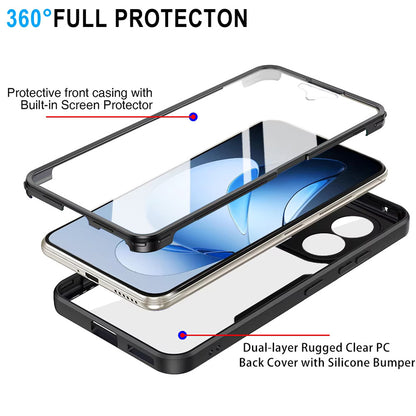Custodia per Oppo Reno13 Pro, Techsuit, ColorVerse 360, Nera