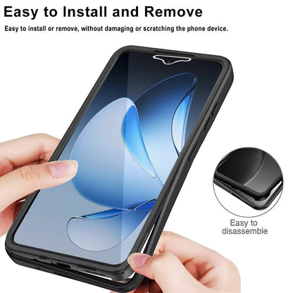 Custodia per Oppo Reno13 Pro, Techsuit, ColorVerse 360, Nera