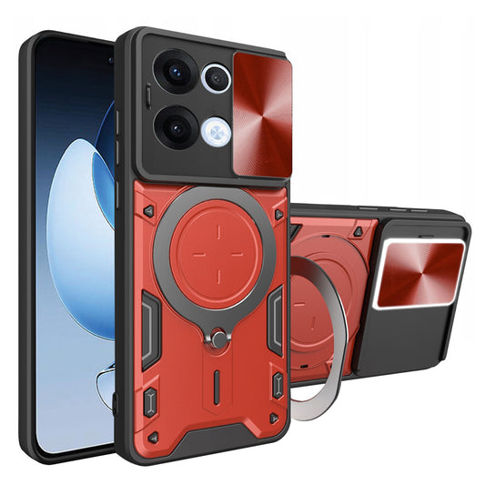 Custodia per Oppo Reno13, Techsuit, CamGuard Pro, Rossa