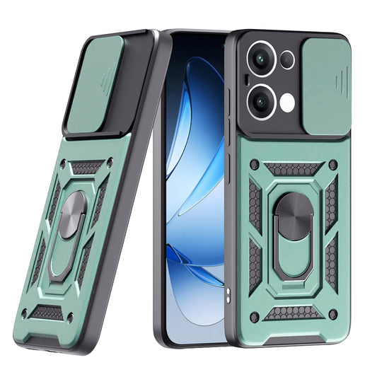 Custodia per Oppo Reno13, Techsuit, CamShield, Verde