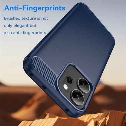 Custodia per Oppo Reno14 FS 5G / Reno14 F, Techsuit, Carbonio, Blu