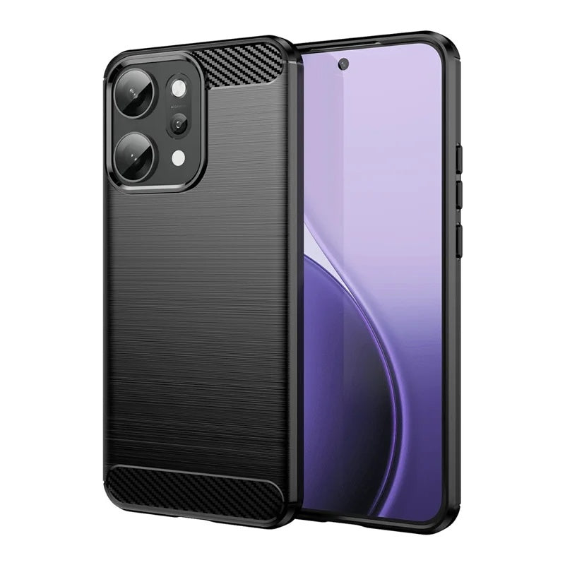 Custodia per Oppo Reno14 Pro, Techsuit, Carbonio, Nera