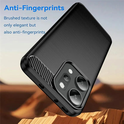 Custodia per Oppo Reno14 Pro, Techsuit, Carbonio, Nera