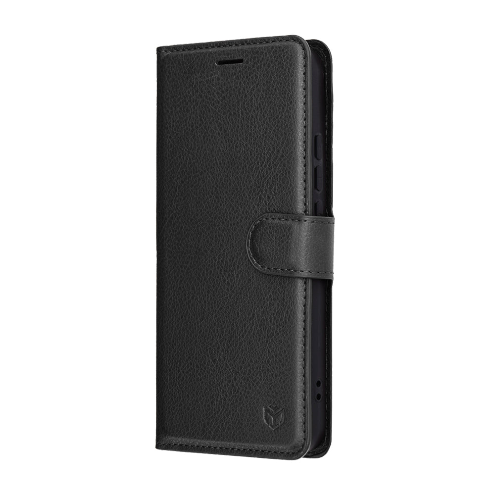 Custodia per Oppo Reno14, Techsuit, Leather Folio, Nera