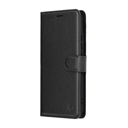 Custodia per Oppo Reno14, Techsuit, Leather Folio, Nera
