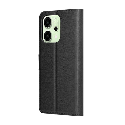 Custodia per Oppo Reno14, Techsuit, Leather Folio, Nera