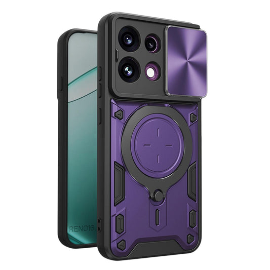 Custodia per Oppo Reno16 F / Reno16 FS, Techsuit, CamGuard Pro, Viola