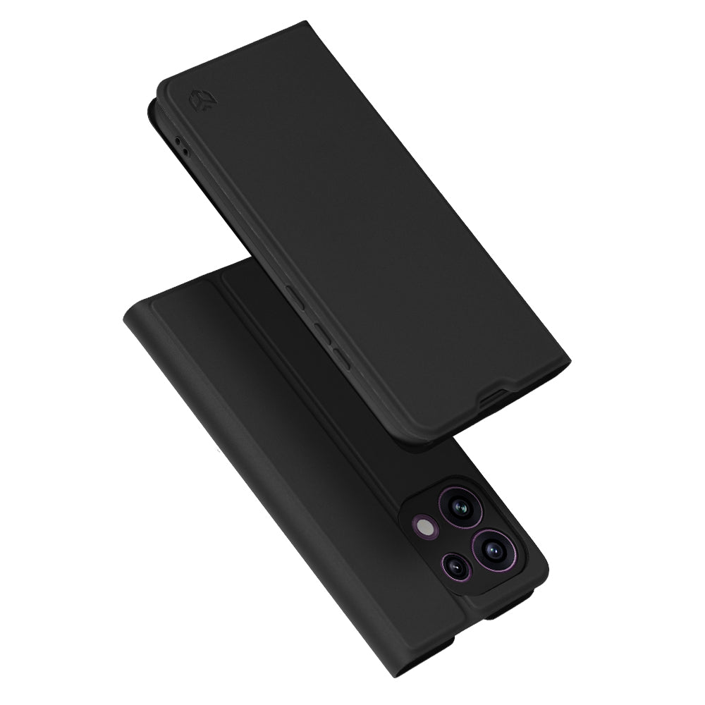 Custodia per Oppo Reno16 F / Reno16 FS, Techsuit, Magskin Book, Nera