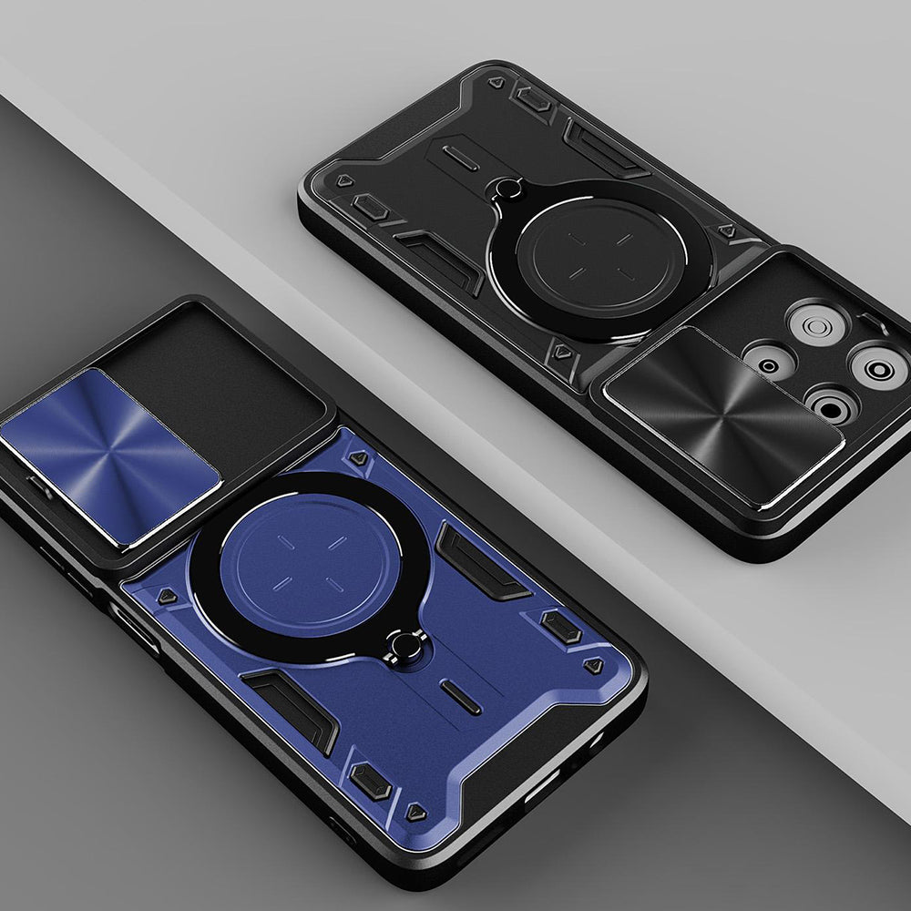 Custodia per Oppo Reno16 / Reno16 Pro, Techsuit, CamGuard Pro, Blu