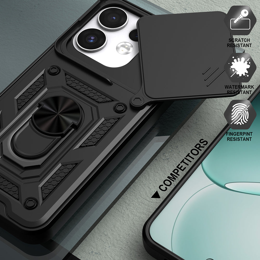 Custodia per Oppo Reno16 / Reno16 Pro, Techsuit, CamShield, Verde