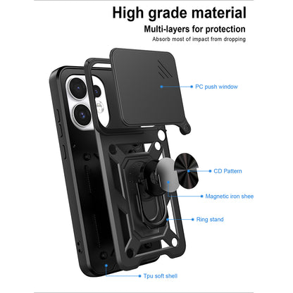 Custodia per Oppo Reno16 / Reno16 Pro, Techsuit, CamShield, Verde