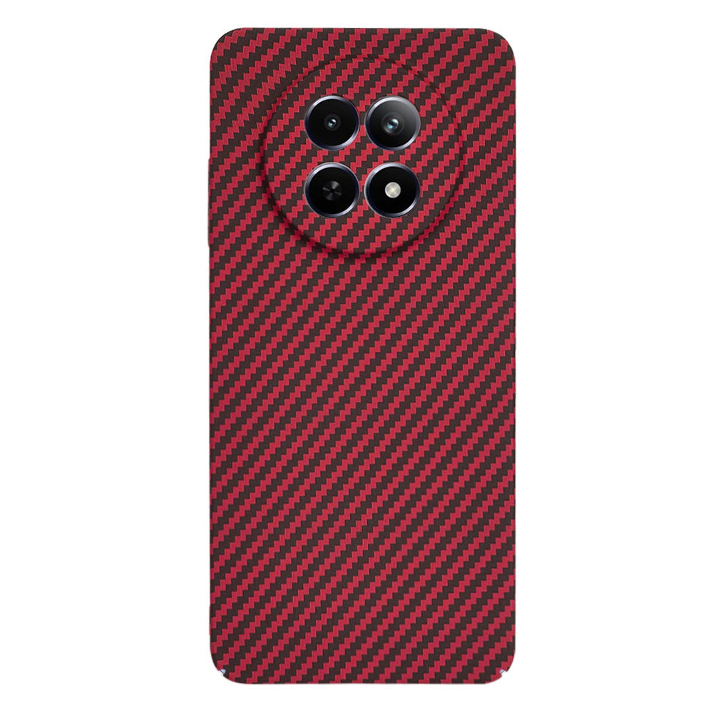 Custodia per Realme 12x / 12, Techsuit, Carbonite FiberShell, Rossa