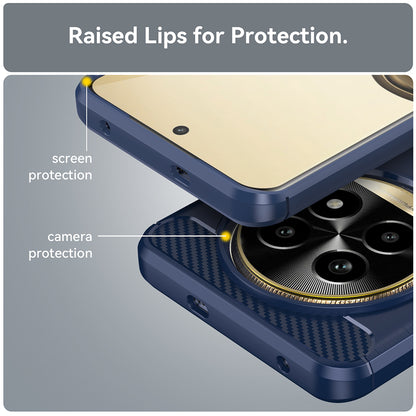 Custodia per Realme 13 Pro / 13 Pro+, Techsuit, Carbonio, Blu