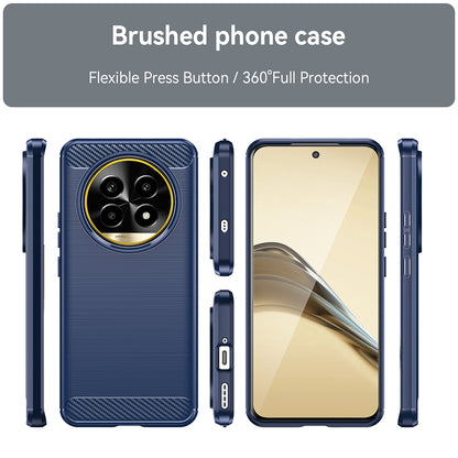 Custodia per Realme 13 Pro / 13 Pro+, Techsuit, Carbonio, Blu