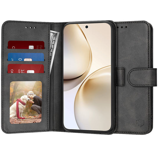 Custodia per Realme 14 Pro+, Techsuit, Diary Book, Nera