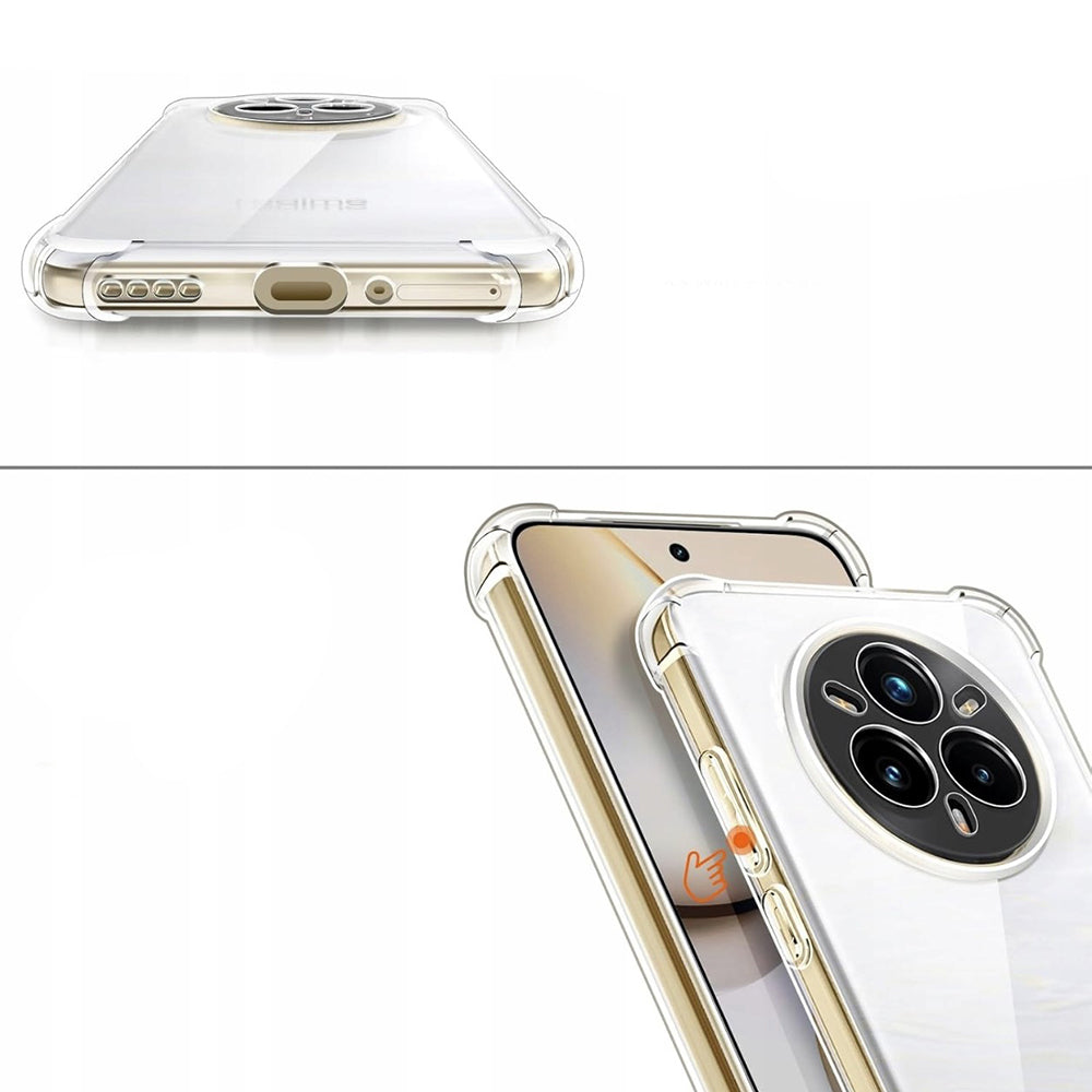 Custodia per Realme 14 Pro+, Techsuit, Shockproof Clear, Trasparente