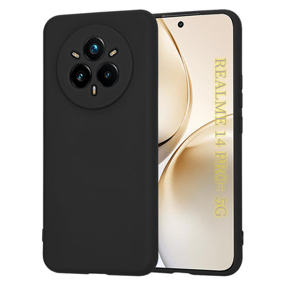 Custodia per Realme 14 Pro+, Techsuit, SoftFlex, Nera