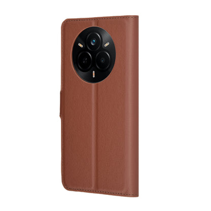 Custodia per Realme 14 Pro, Techsuit, Leather Folio, Marrone