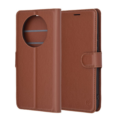 Custodia per Realme 14 Pro, Techsuit, Leather Folio, Marrone