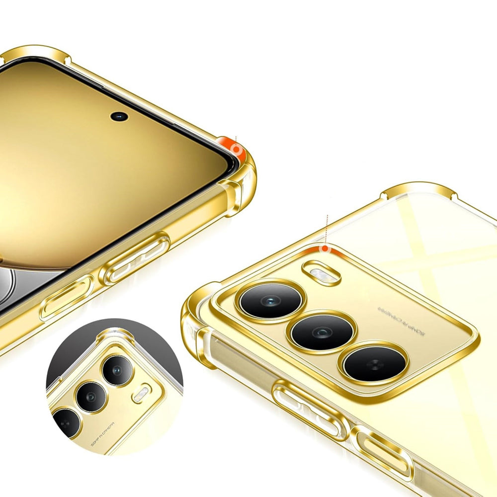 Custodia per Realme 14x, Techsuit, Shockproof Clear, Trasparente