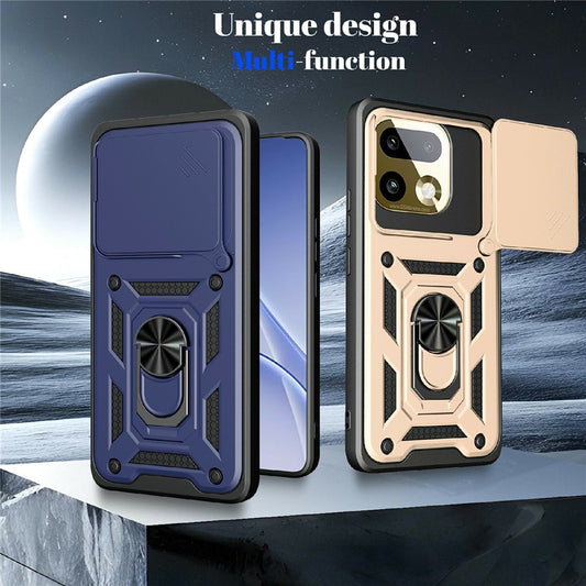 Custodia per Realme 16 Pro+, Techsuit, CamShield, Blu