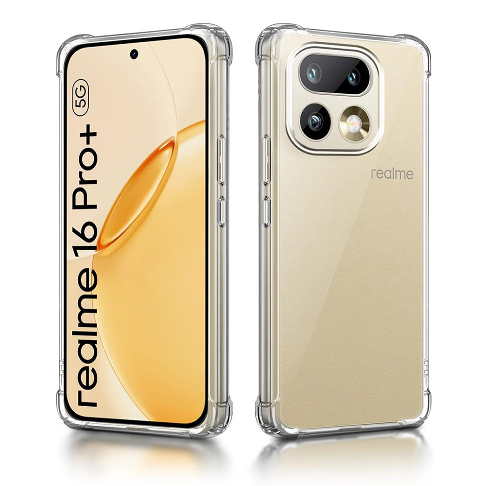 Custodia per Realme 16 Pro+, Techsuit, Shockproof Clear, Trasparente