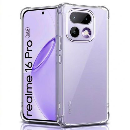 Custodia per Realme 16 Pro, Techsuit, Shockproof Clear, Trasparente