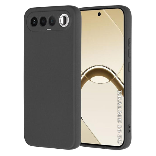 Custodia per Realme 16, Techsuit, SoftFlex, Nera