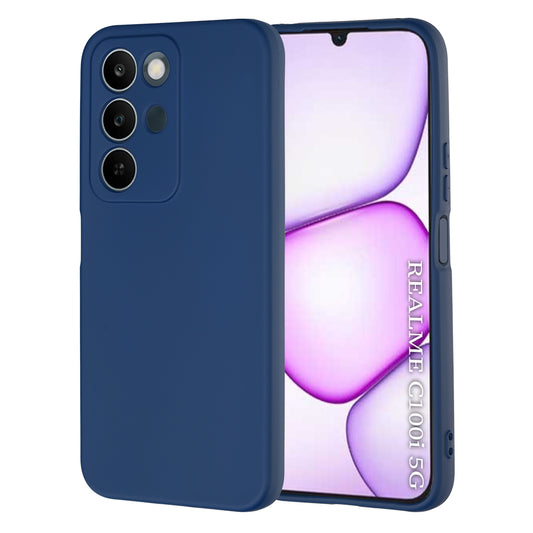 Custodia per Realme C100 5G, Techsuit, SoftFlex, Blu scuro
