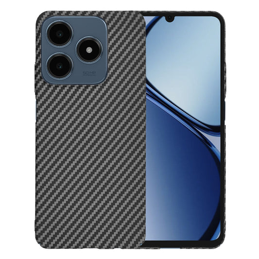 Custodia per Realme C63 / C61, Techsuit, Carbonite FiberShell, Nera