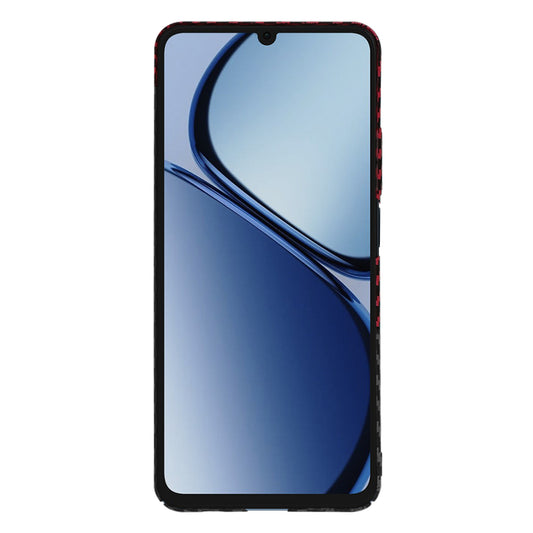 Case for Realme C63 / C61, Techsuit, Carbonite FiberShell, Black Red