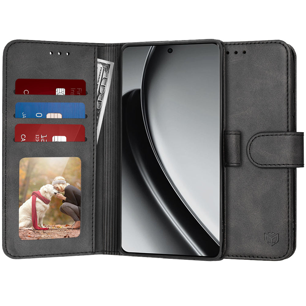 Custodia per Realme GT 6T / GT 6, Techsuit, Diary Book, Nera
