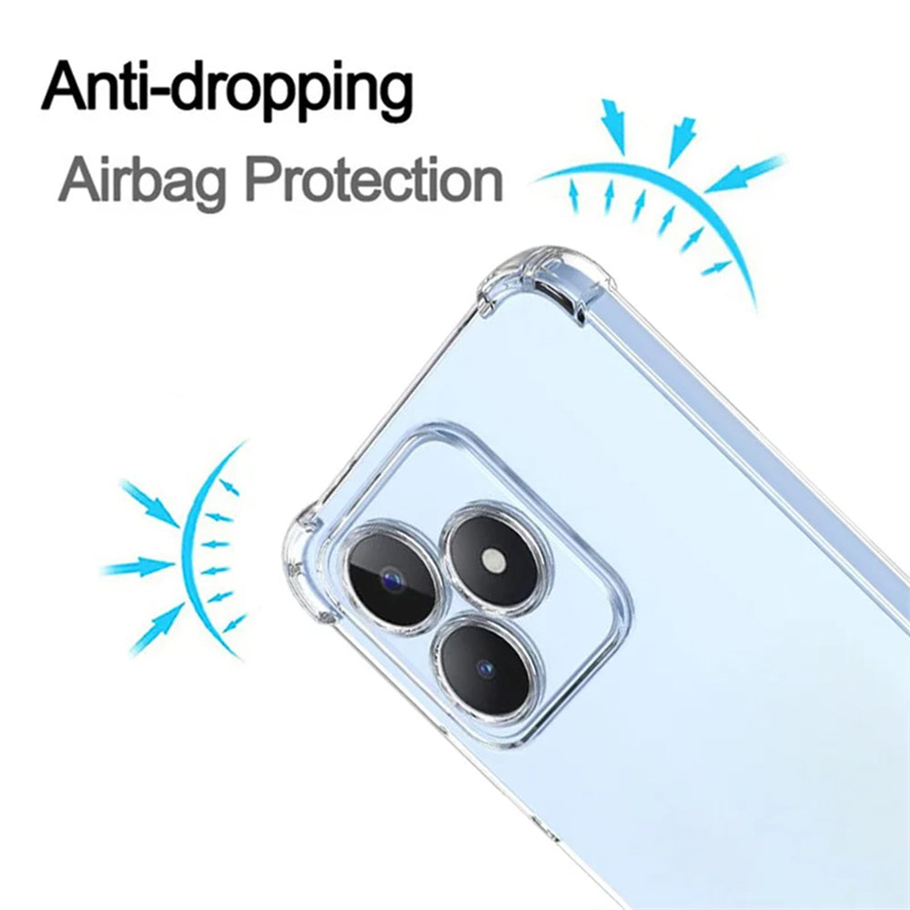 Custodia per Realme Note 50 / C51, Techsuit, Shockproof Clear, Trasparente
