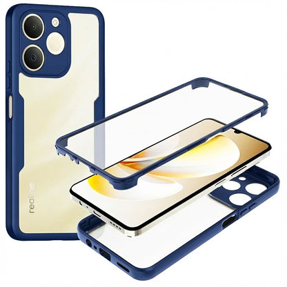 Custodia per Realme Note 70T, Techsuit, ColorVerse 360, Blu