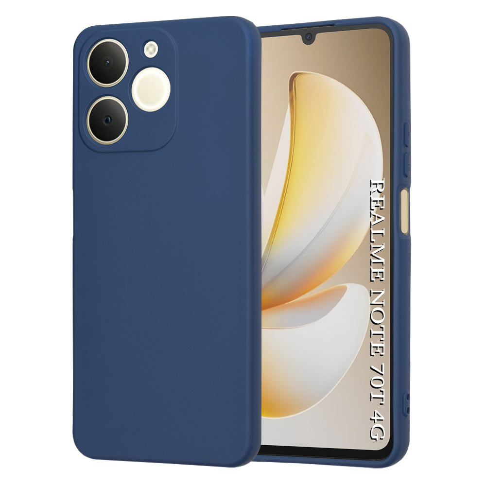 Custodia per Realme Note 70T, Techsuit, SoftFlex, Blu Navy