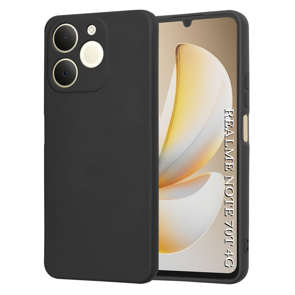 Custodia per Realme Note 70T, Techsuit, SoftFlex, Nera
