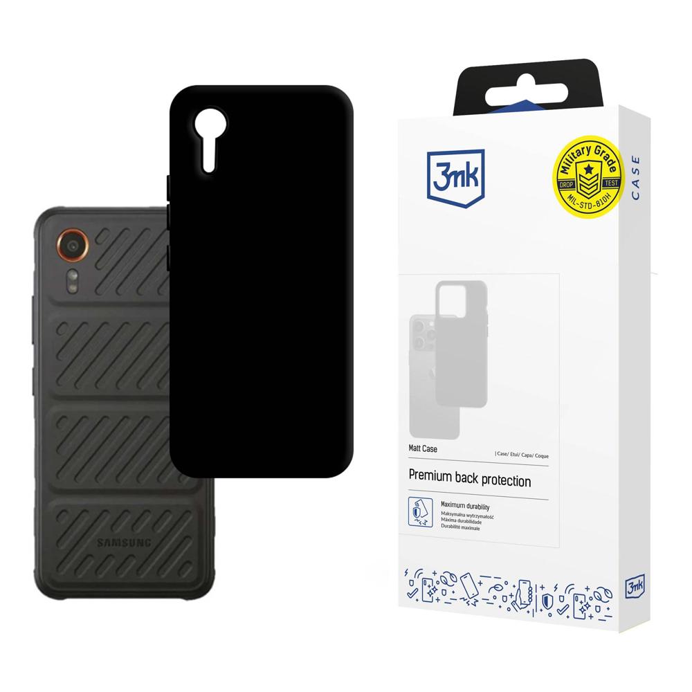 Custodia per Samsung Galaxy Xcover7 G556, 3MK, Nera Opaca