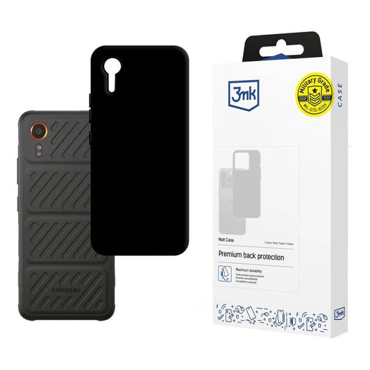 Custodia per Samsung Galaxy Xcover7 G556, 3MK, Nera Opaca